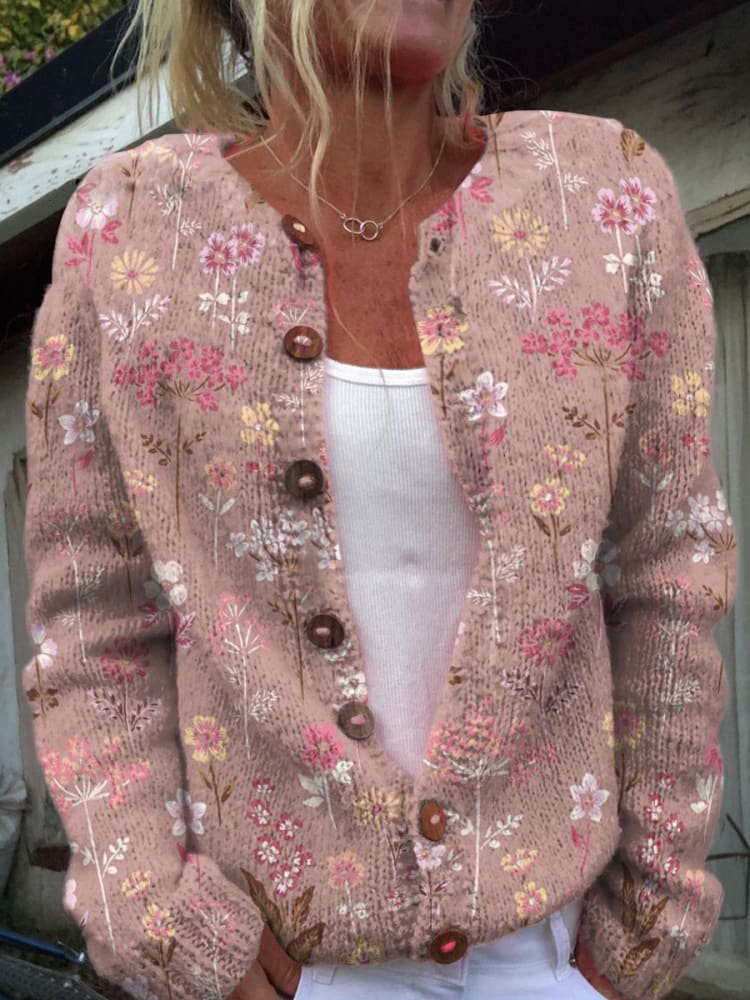 Women's Long Sleeve 3D Print Casual Cardigan