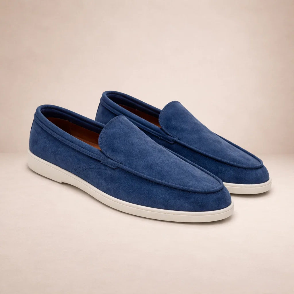 Men's Casual Loafers Regular Fit Leather Upper Slip-on