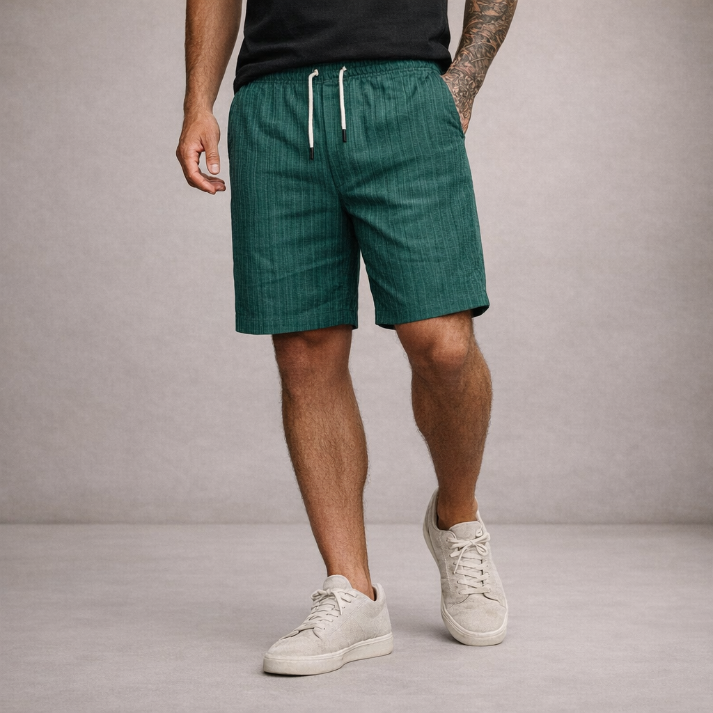 Men's Shorts Linen Regular Fit Breathable Summer Casual