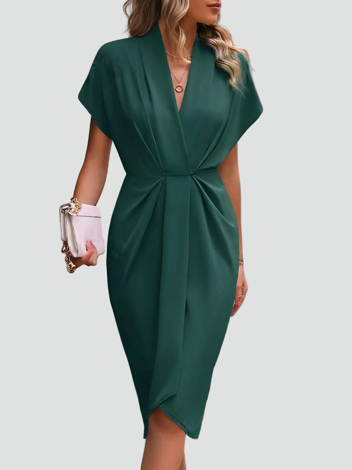 Wrap Dress Women's Regular Fit Soft Drapes Nicely Around the Figure