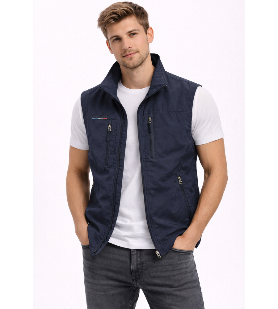 Men's Bodywarmer Zipper Stand-up Collar Outdoor Vest