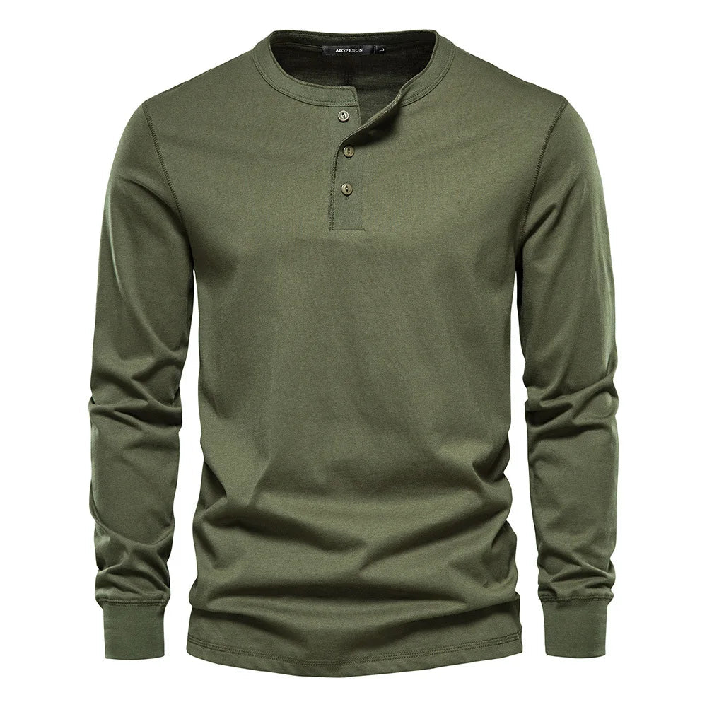 Men's Long Sleeve Button-Down Casual Comfortable Fit Shirt
