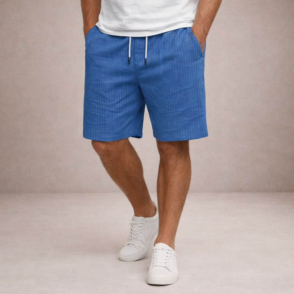 Men's Shorts Linen Regular Fit Breathable Summer Casual