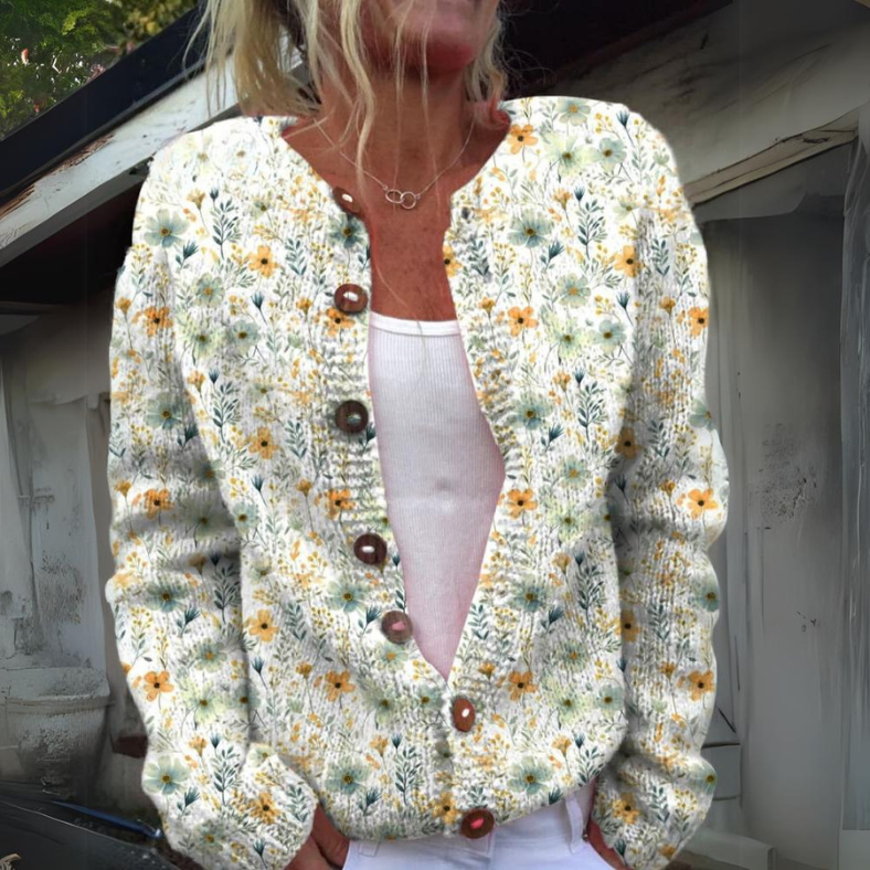Women's Long Sleeve 3D Print Casual Cardigan