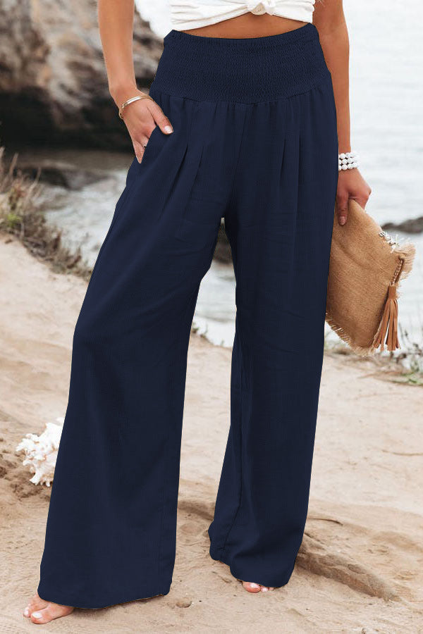 Women's High Waist Wide Leg Comfortable Summer Trousers