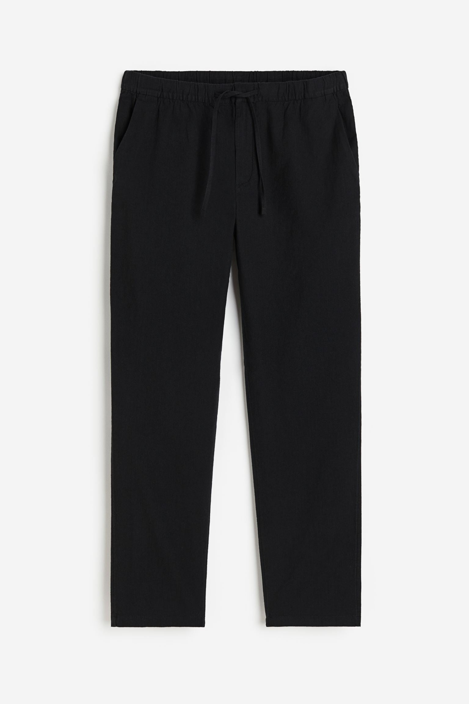 Men's Relaxed Fit Drawstring Elastic Waist Trousers