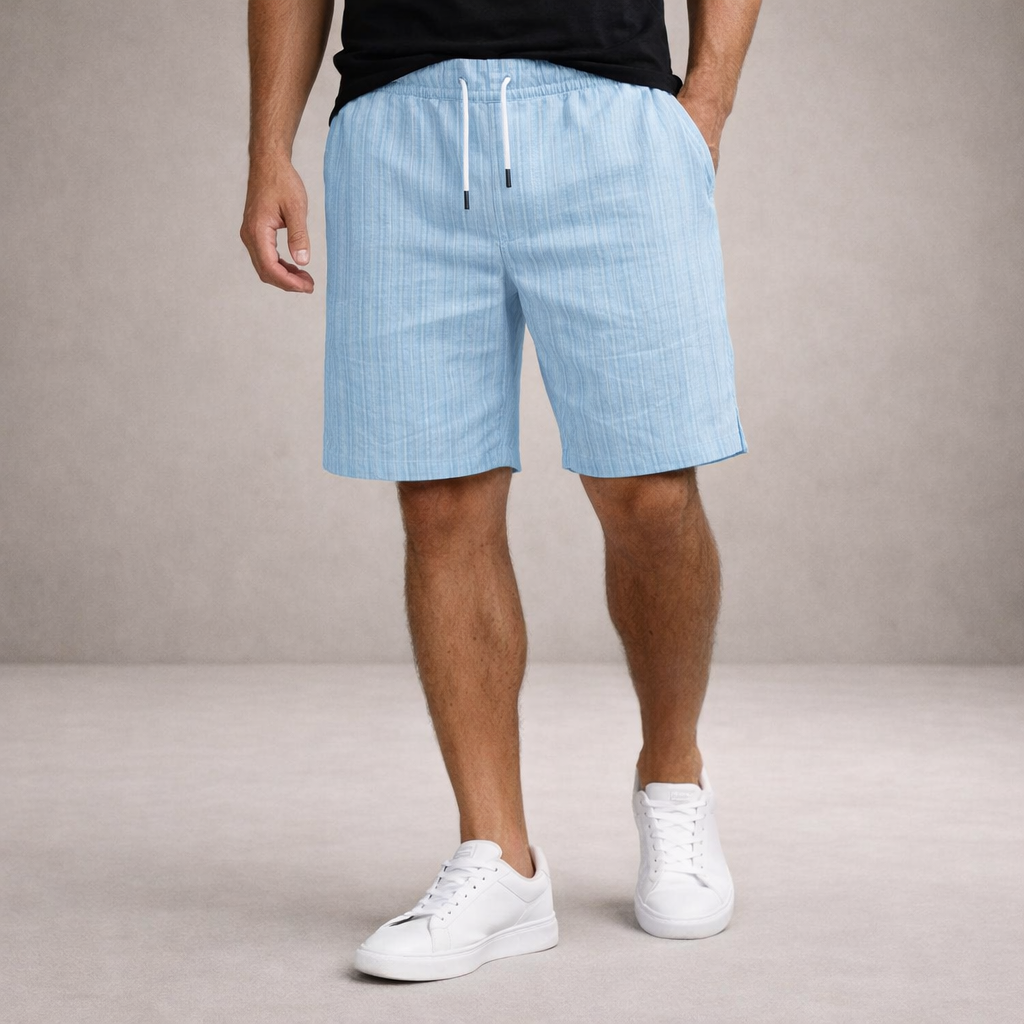 Men's Shorts Linen Regular Fit Breathable Summer Casual