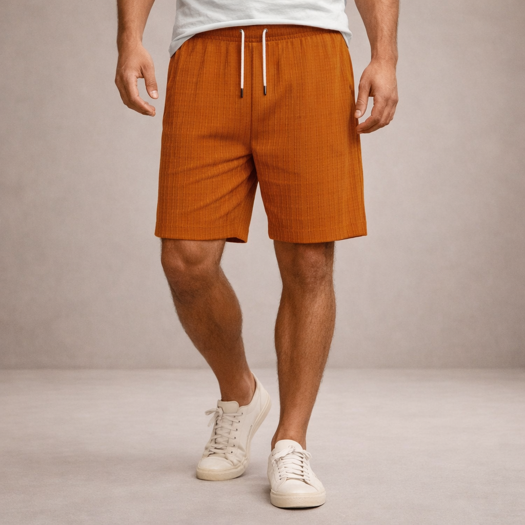 Men's Shorts Linen Regular Fit Breathable Summer Casual