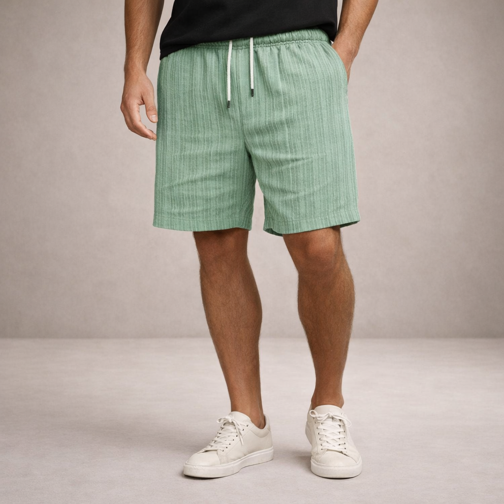 Men's Shorts Linen Regular Fit Breathable Summer Casual