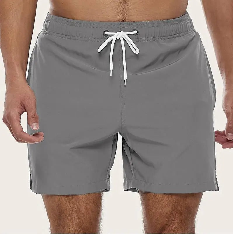 Men's Quick Dry Elastic Waist Beach Swim Trunks