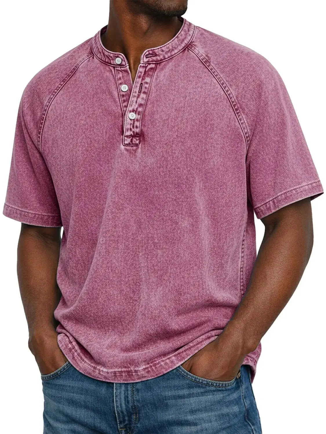 Men's Button-Down Short Sleeve Casual Shirt