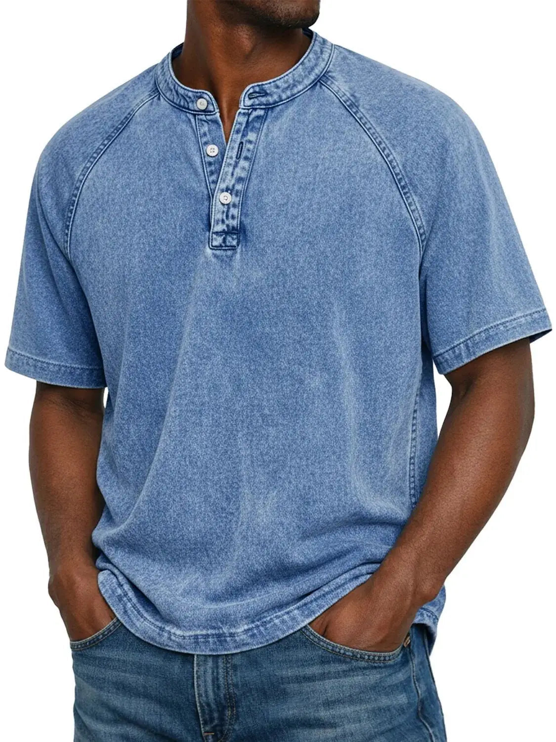 Men's Button-Down Short Sleeve Casual Shirt