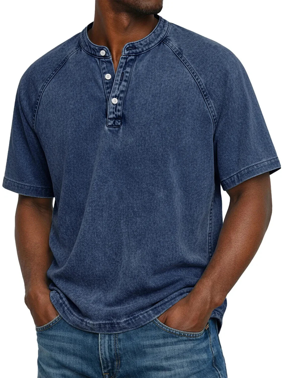 Men's Button-Down Short Sleeve Casual Shirt