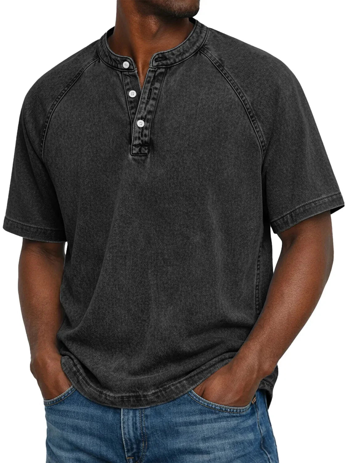Men's Button-Down Short Sleeve Casual Shirt