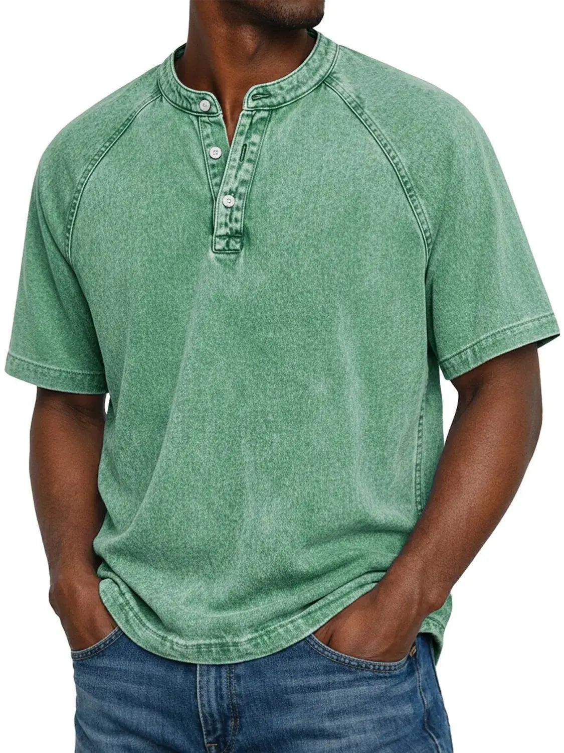 Men's Button-Down Short Sleeve Casual Shirt