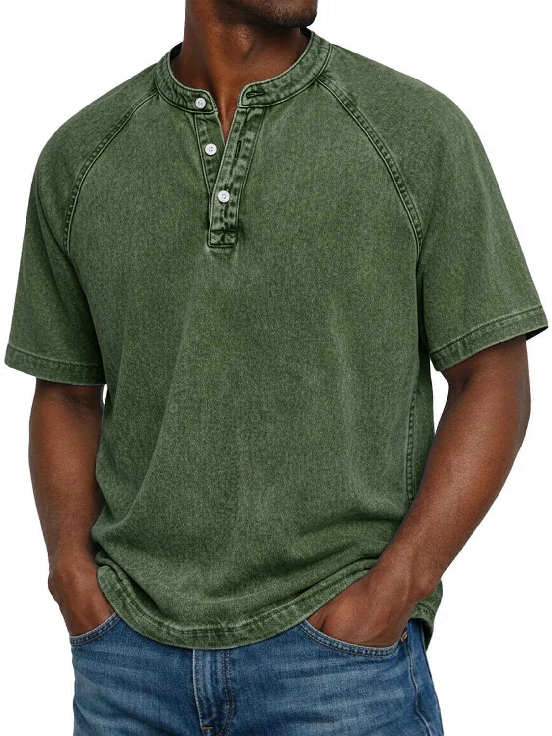 Men's Button-Down Short Sleeve Casual Shirt