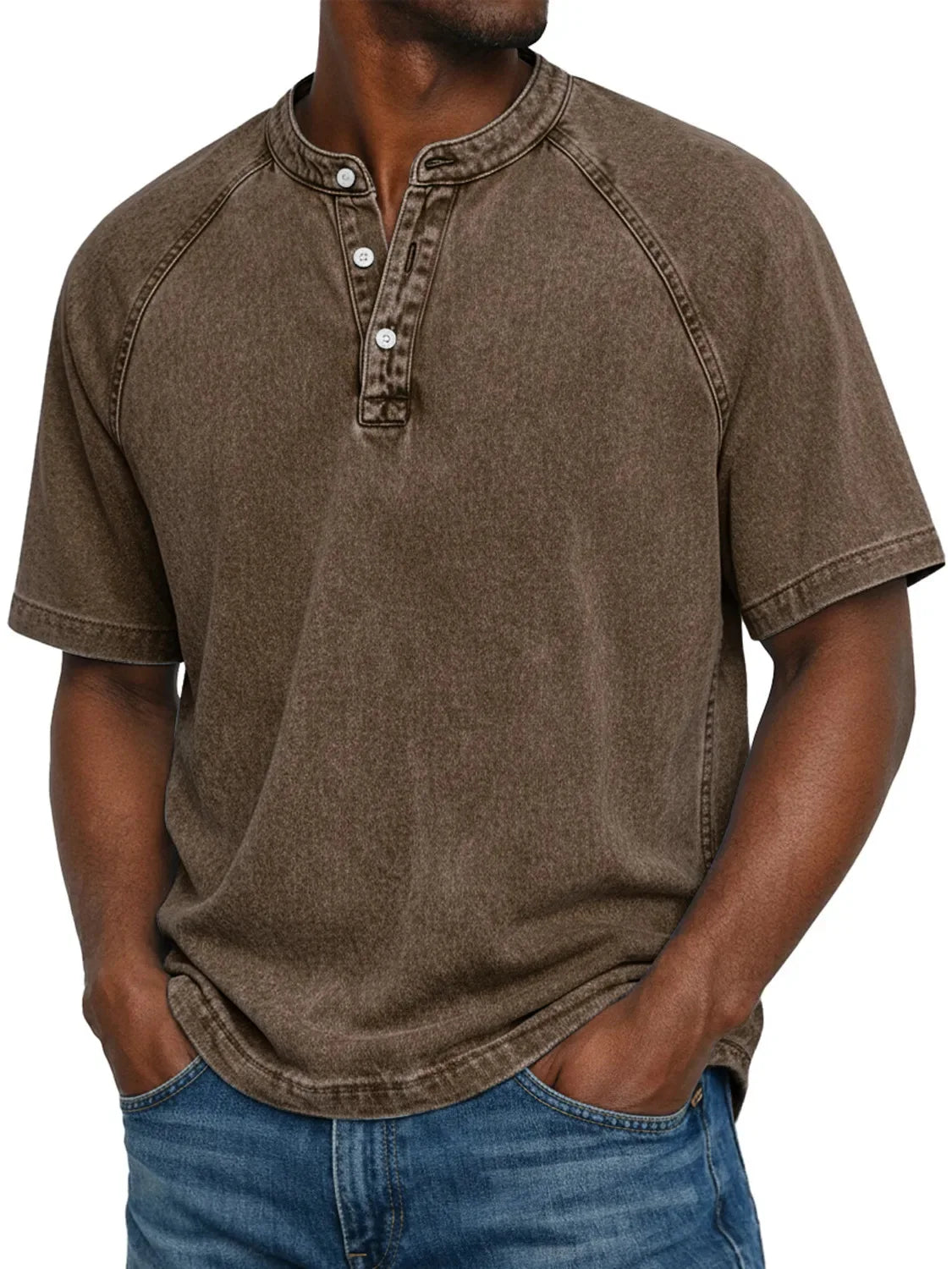 Men's Button-Down Short Sleeve Casual Shirt