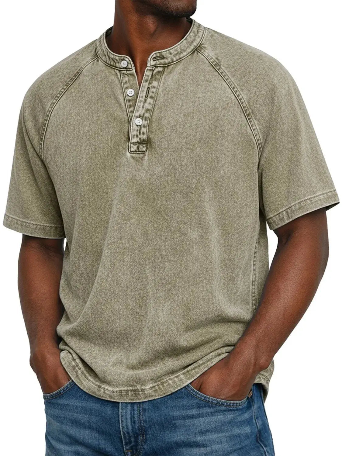 Men's Button-Down Short Sleeve Casual Shirt