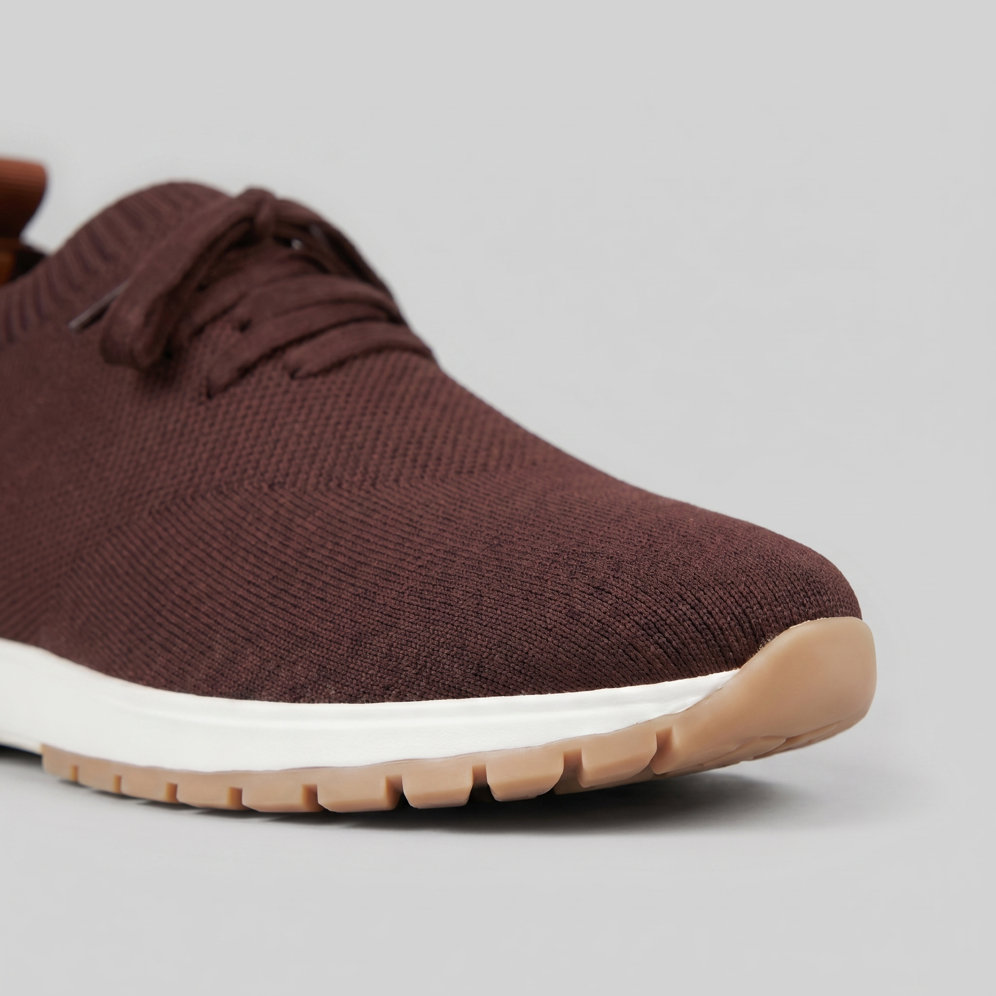 Men's Knit Sock Lace-Up Casual Trainers