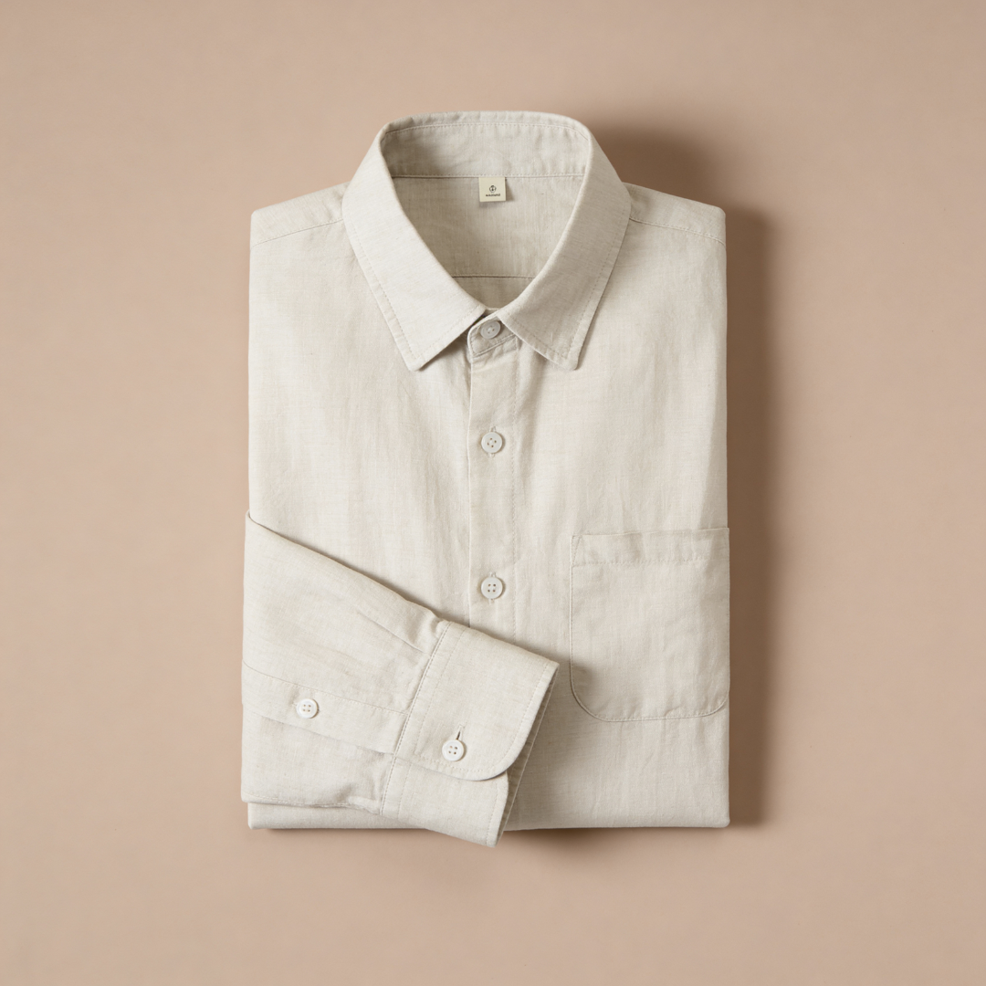 Men's Long Sleeve Linen Casual Summer Shirt