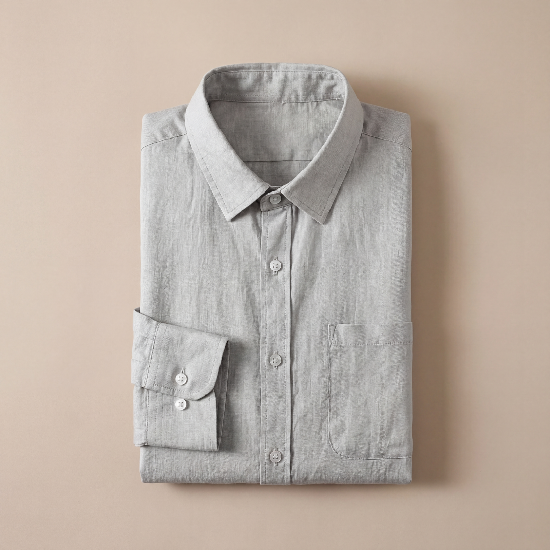 Men's Long Sleeve Linen Casual Summer Shirt