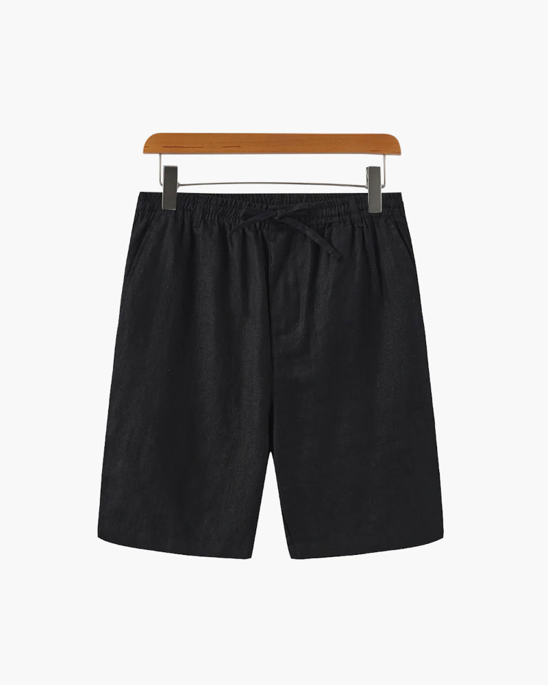 Men's Linen Straight Fit Summer Casual Shorts