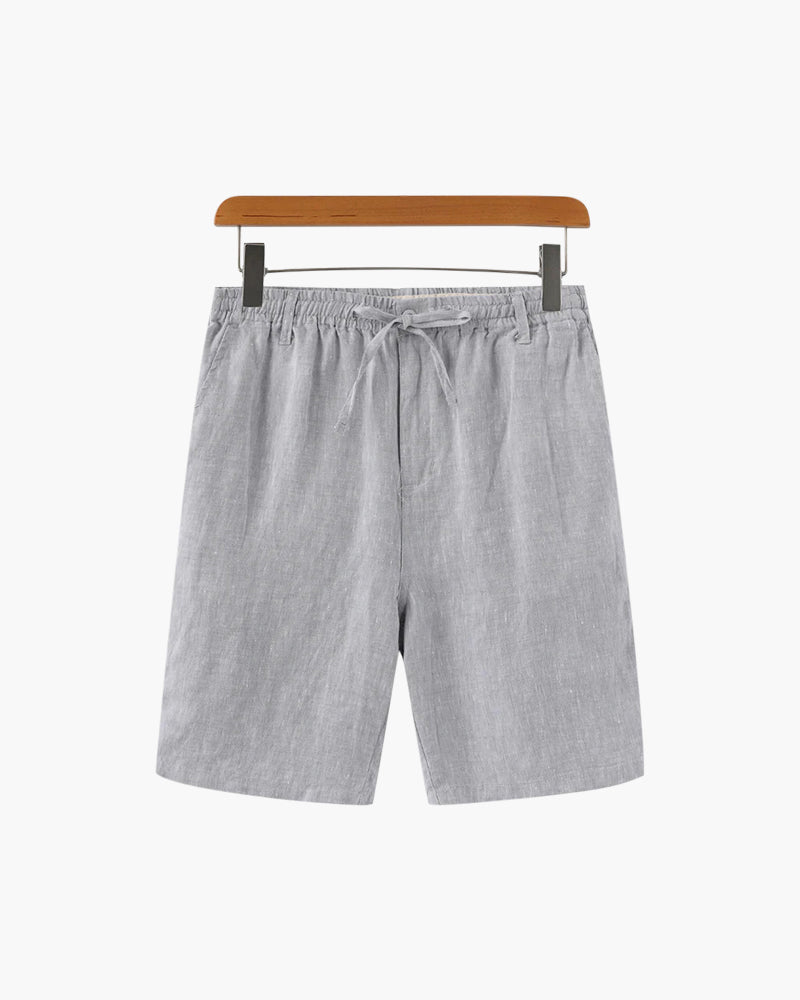 Men's Linen Straight Fit Summer Casual Shorts