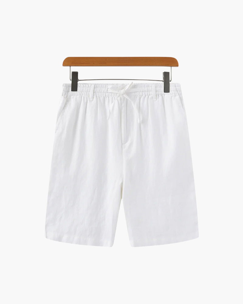 Men's Linen Straight Fit Summer Casual Shorts