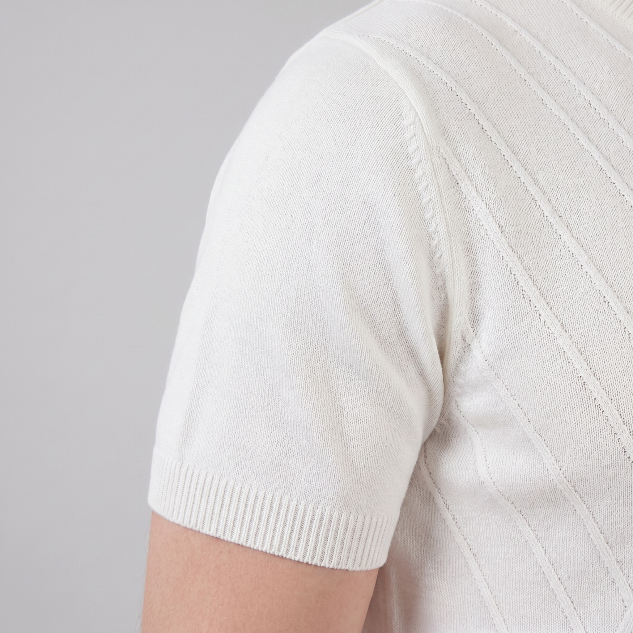 Men's Long Sleeve T-Shirt Casual Textured Crew Neck