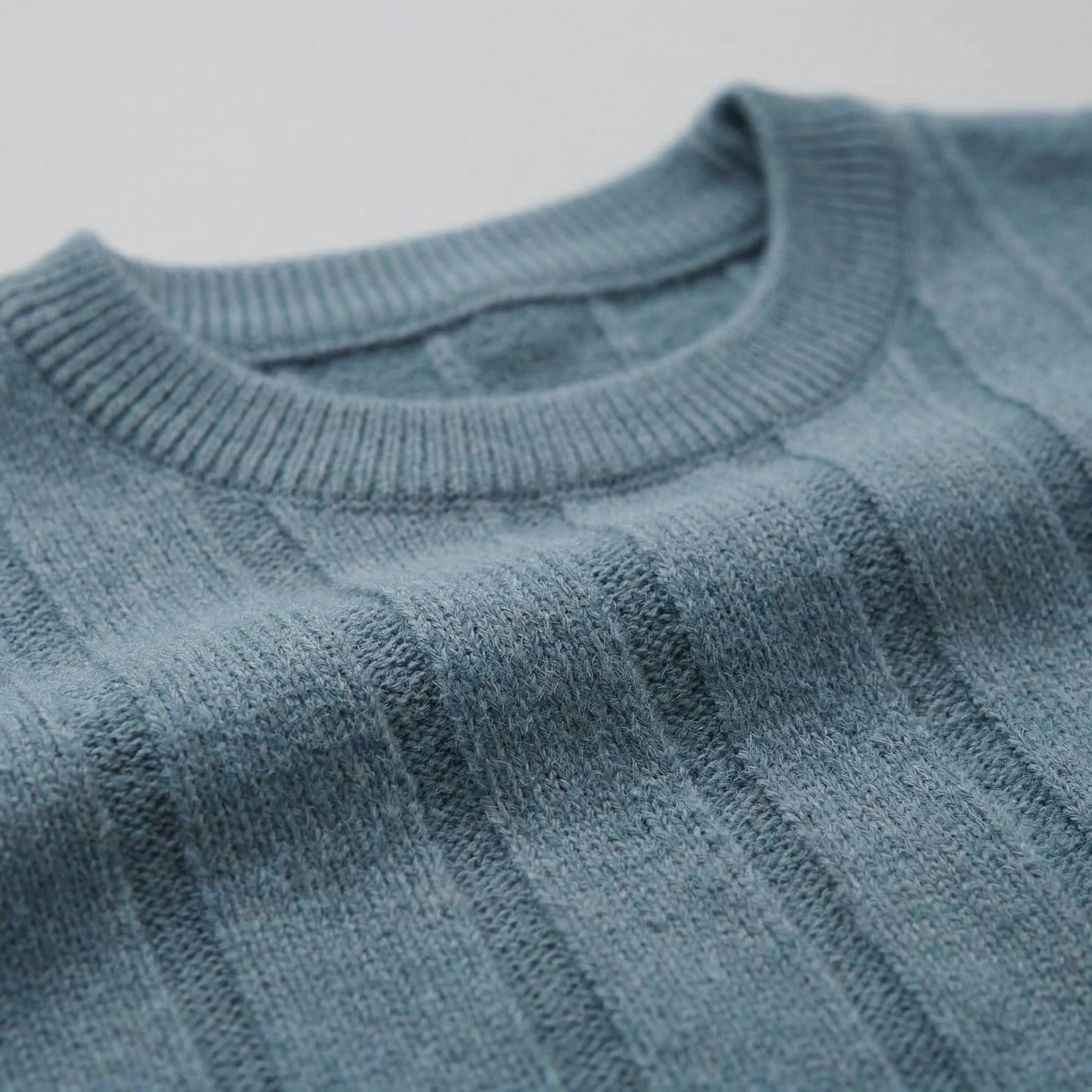 Men's Rib Knit Long Sleeve T-Shirt Casual Chic