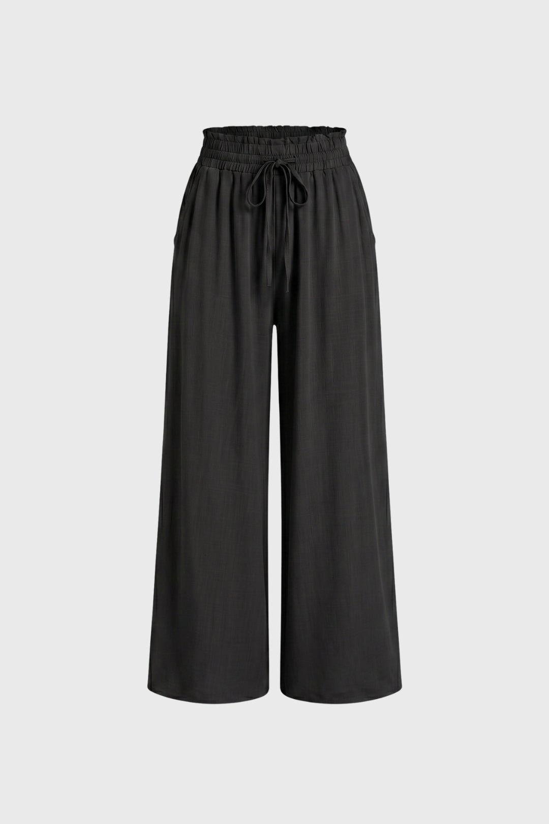 Women's Wide Leg Palazzo Trousers High Waist Elastic Waistband